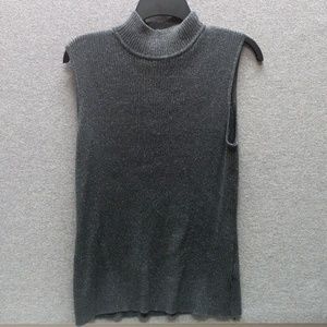 212 Collection Gray Sparkle Sleeveless Top